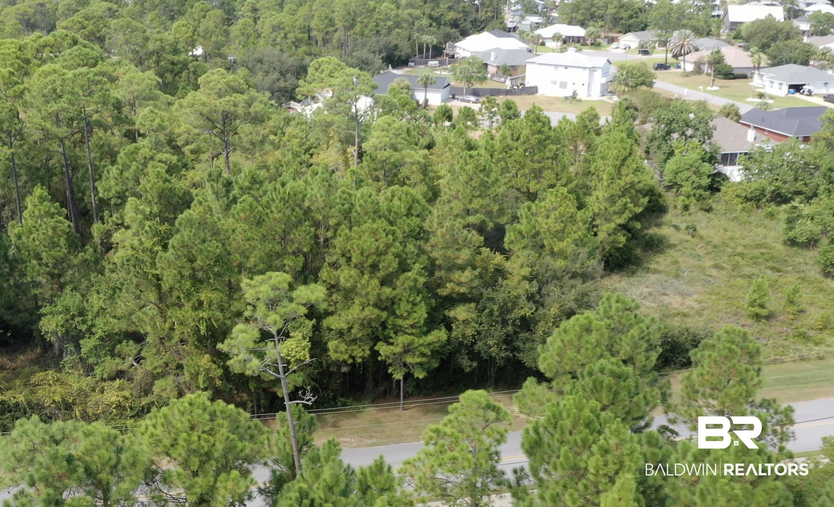 Image 4: Aerial overview of property's location with a forest