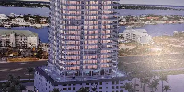 Image 2: View of apartment building / complex with a water view