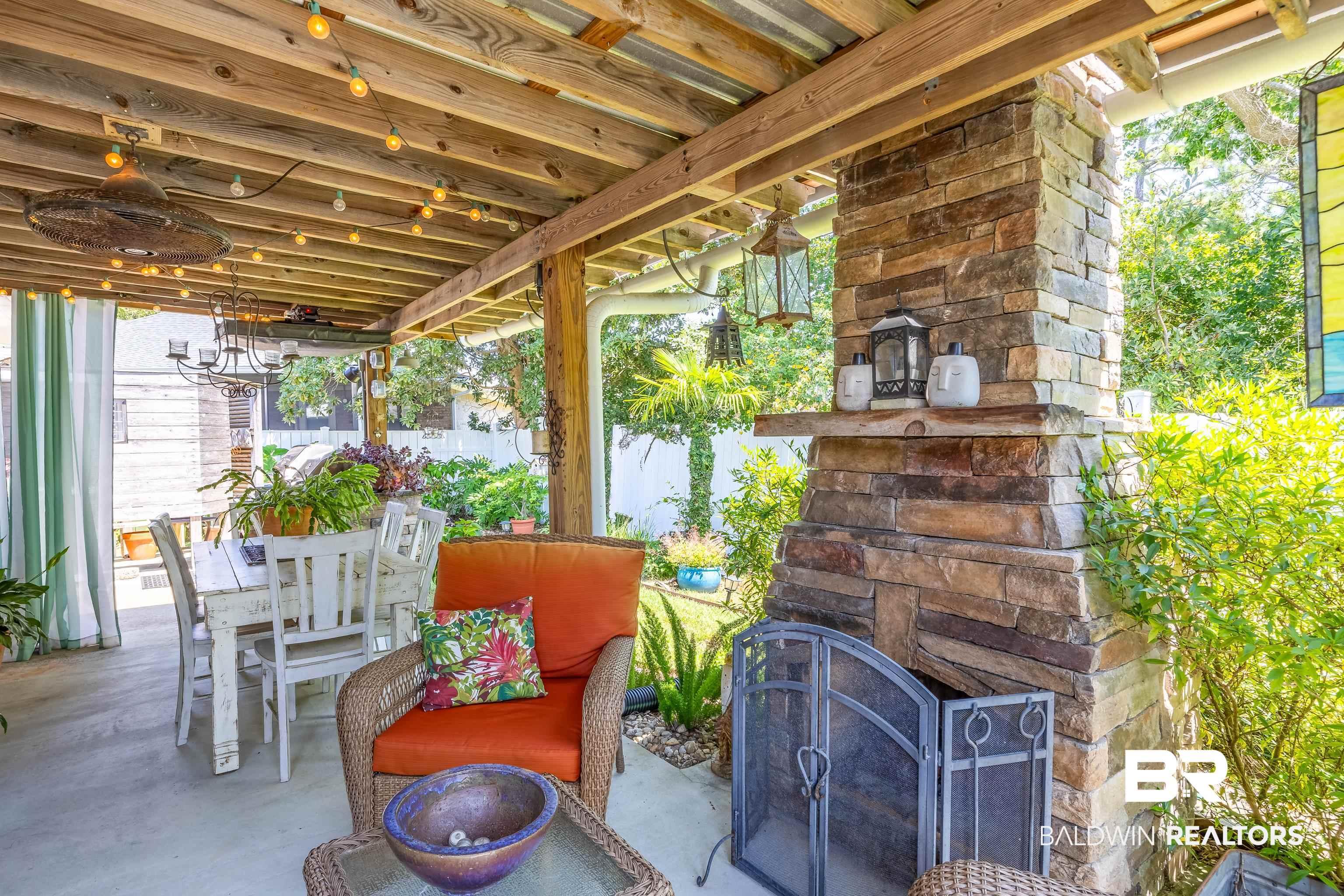 Image 3: View of patio / terrace with a ceiling fan