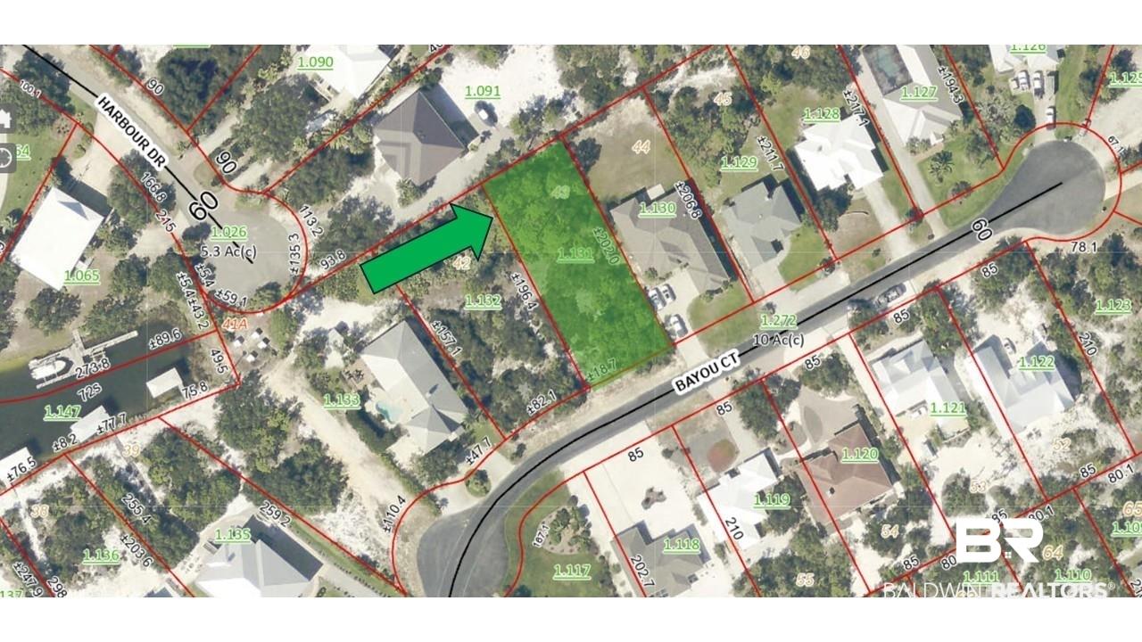 Image 2: Aerial overview of property's location with property boundaries highlighted