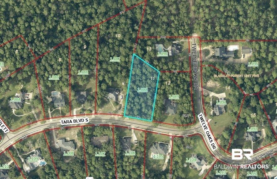 Image 1: Map of property location featuring property parcel outlined