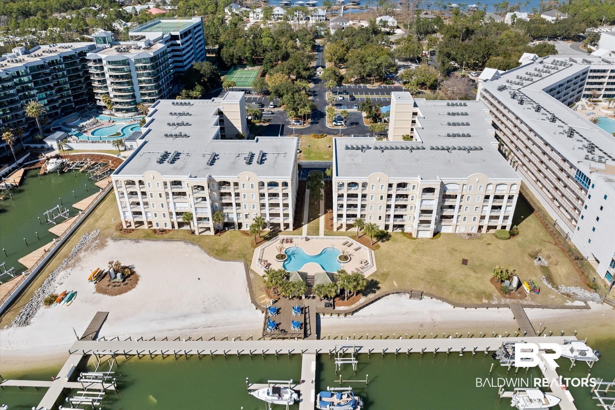 Image 3: Bird's eye view with a water view