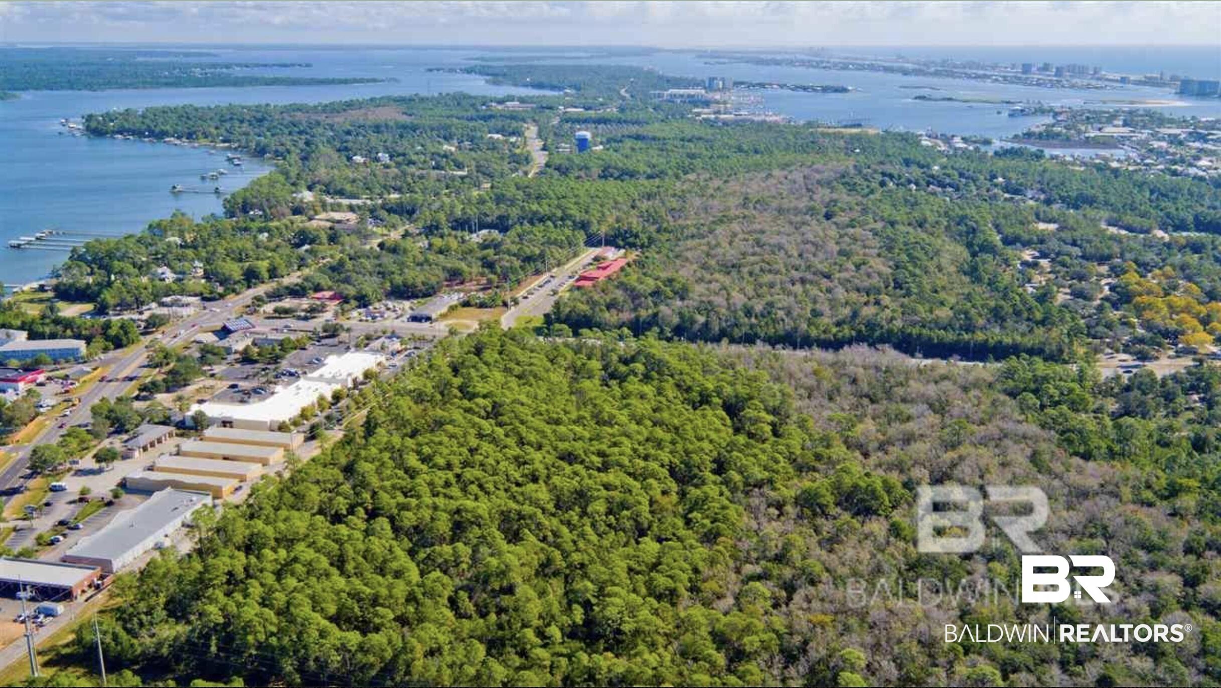 Image 2: Drone / aerial view featuring a water view and a view of trees