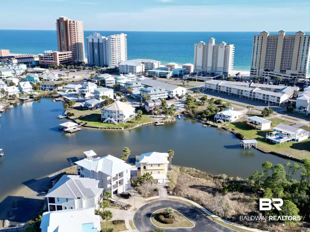 Image 1: Aerial view of a nearby body of water