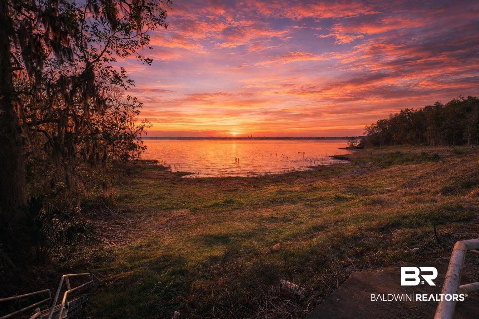 Image 3: View over Mobile Bay at sunset