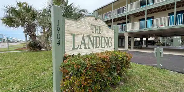 Image 2: Community sign with a yard