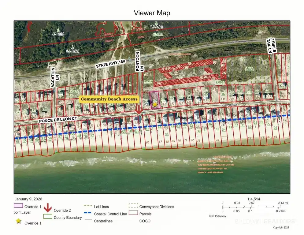 Image 1: Aerial map of property and surrounding area