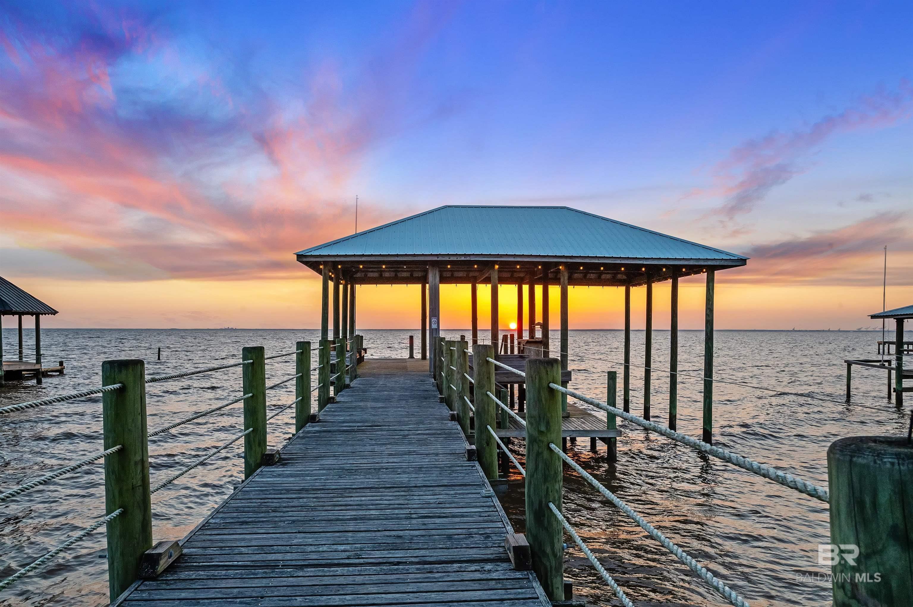 Image 4: Pier and Boathouse at Sunset