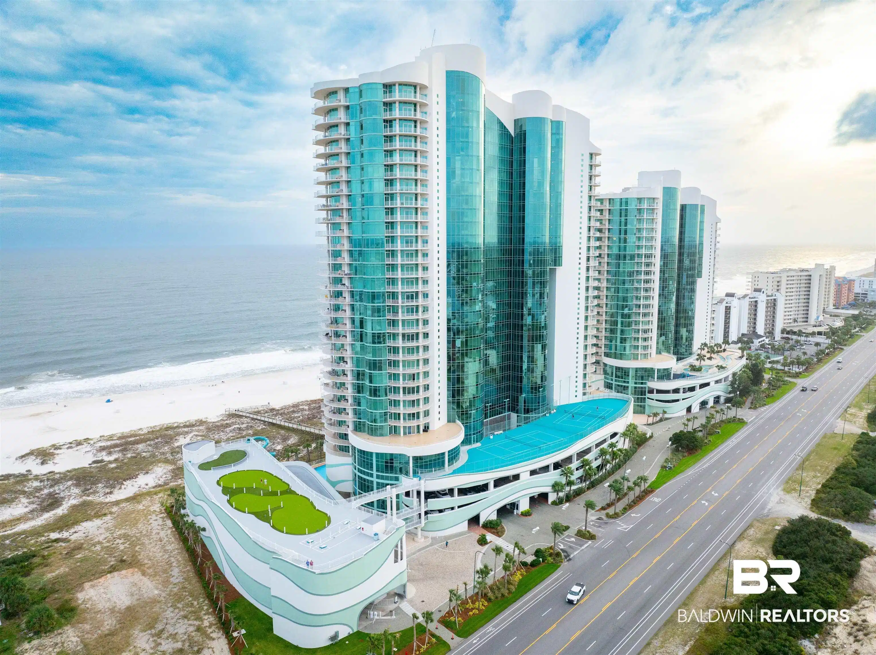 Image 1: Drone / aerial view with a view of the beach and a water view