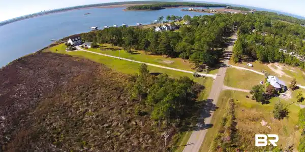 Image 2: Drone / aerial view of a nearby body of water