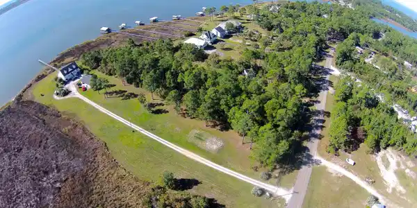 Image 3: Drone / aerial view of a large body of water