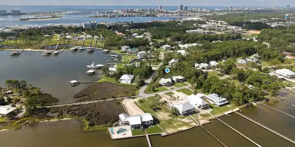 Image 3: Aerial view of a large body of water