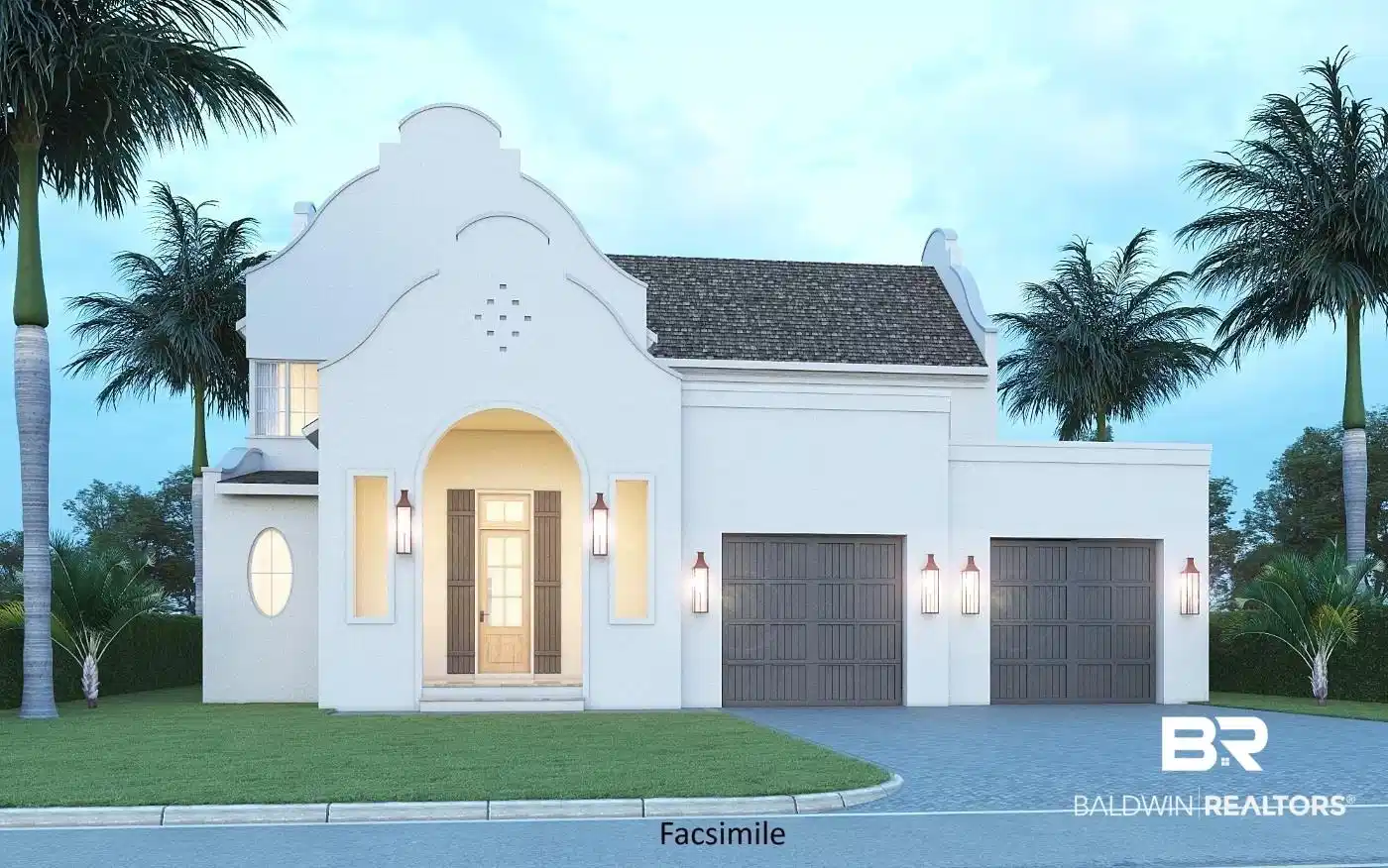 Image 1: Virtual rendering of the front elevation