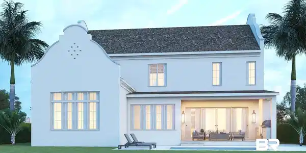 Image 2: Virtual rendering of the rear elevation