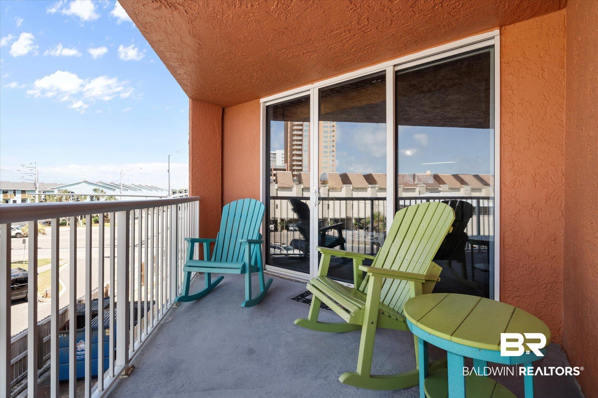 Image 2: View of  LARGE balcony