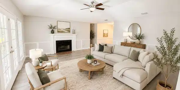 Image 2: Virtually staged Greatroom