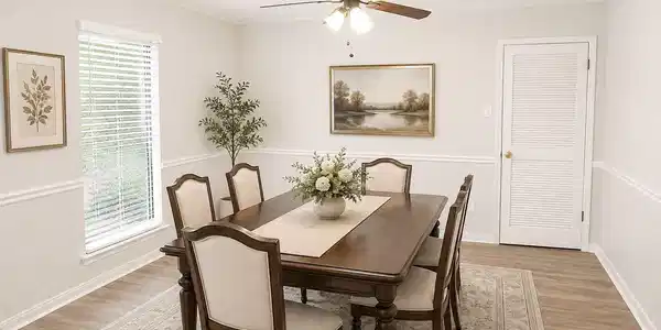 Image 3: Virtually staged Formal dining