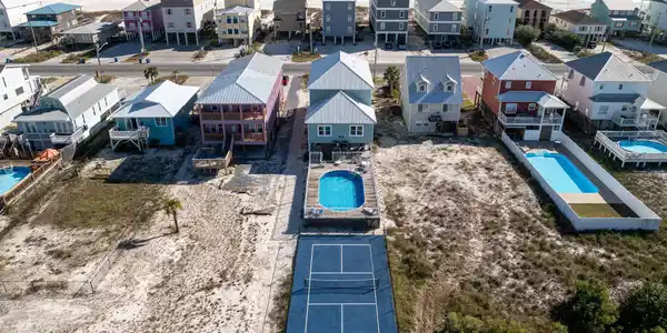 Image 3: Drone / aerial view of a large body of water