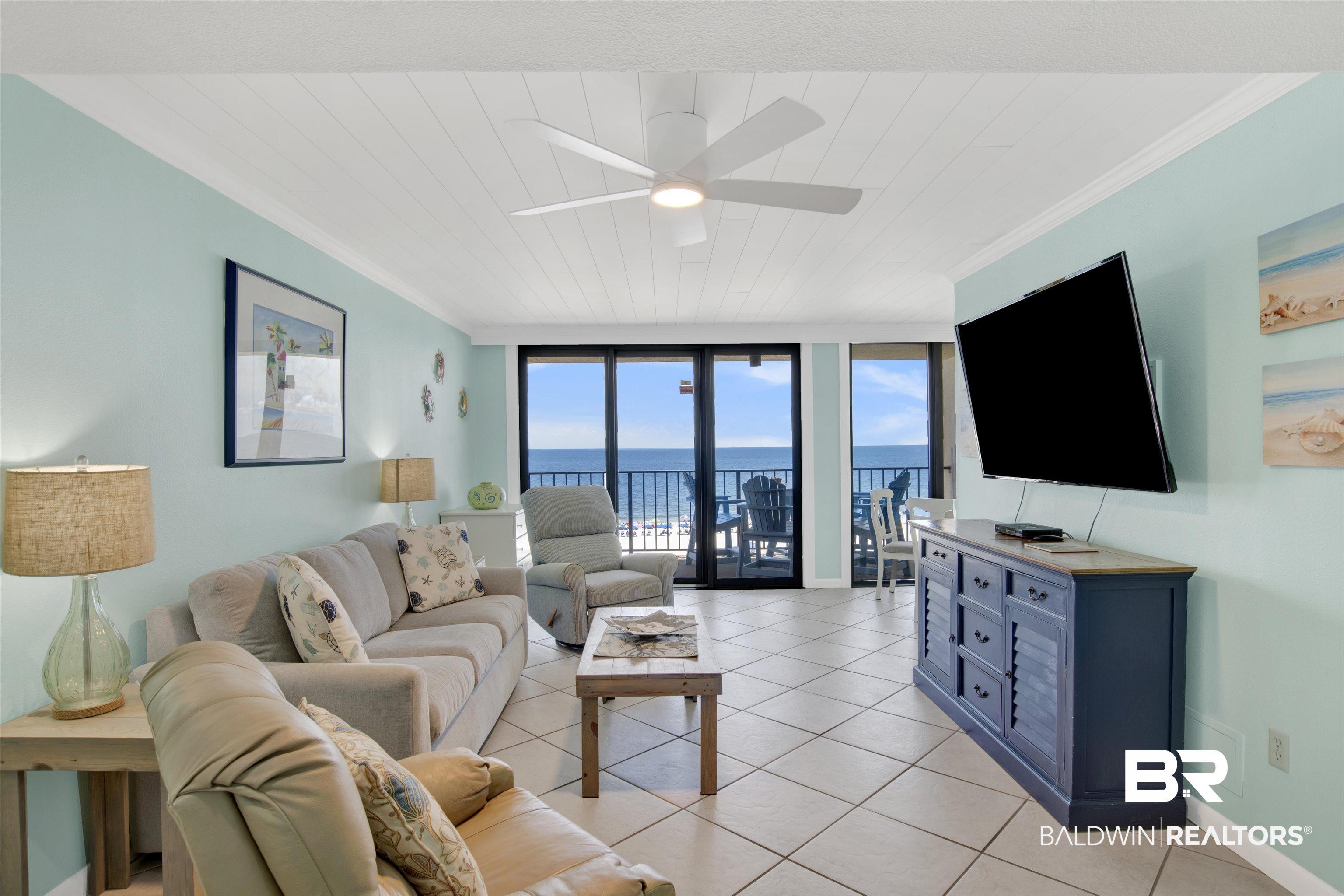Image 3: Living area featuring crown molding  and new shiplap ceiling