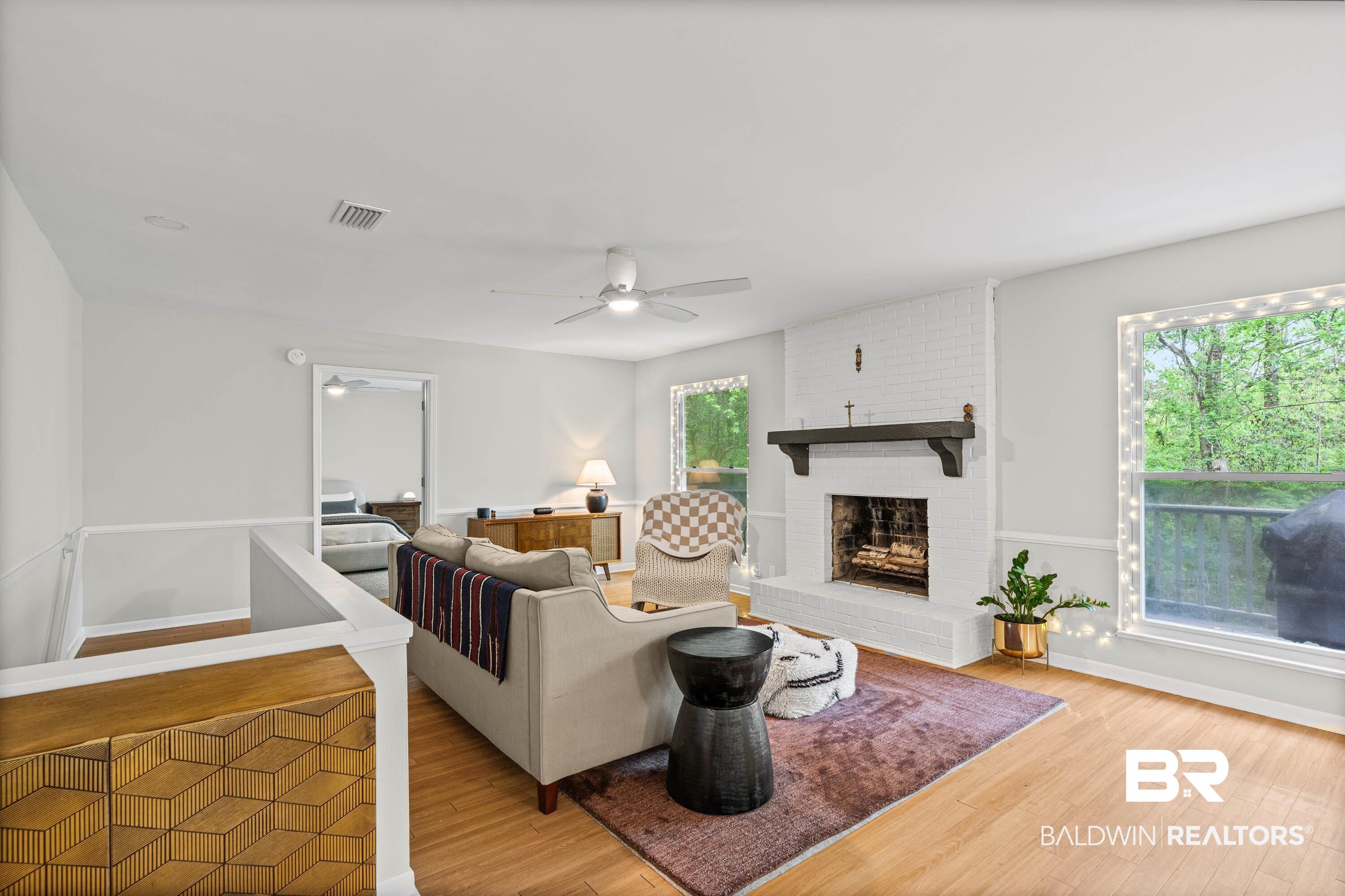 Image 2: Family Room with Fireplace