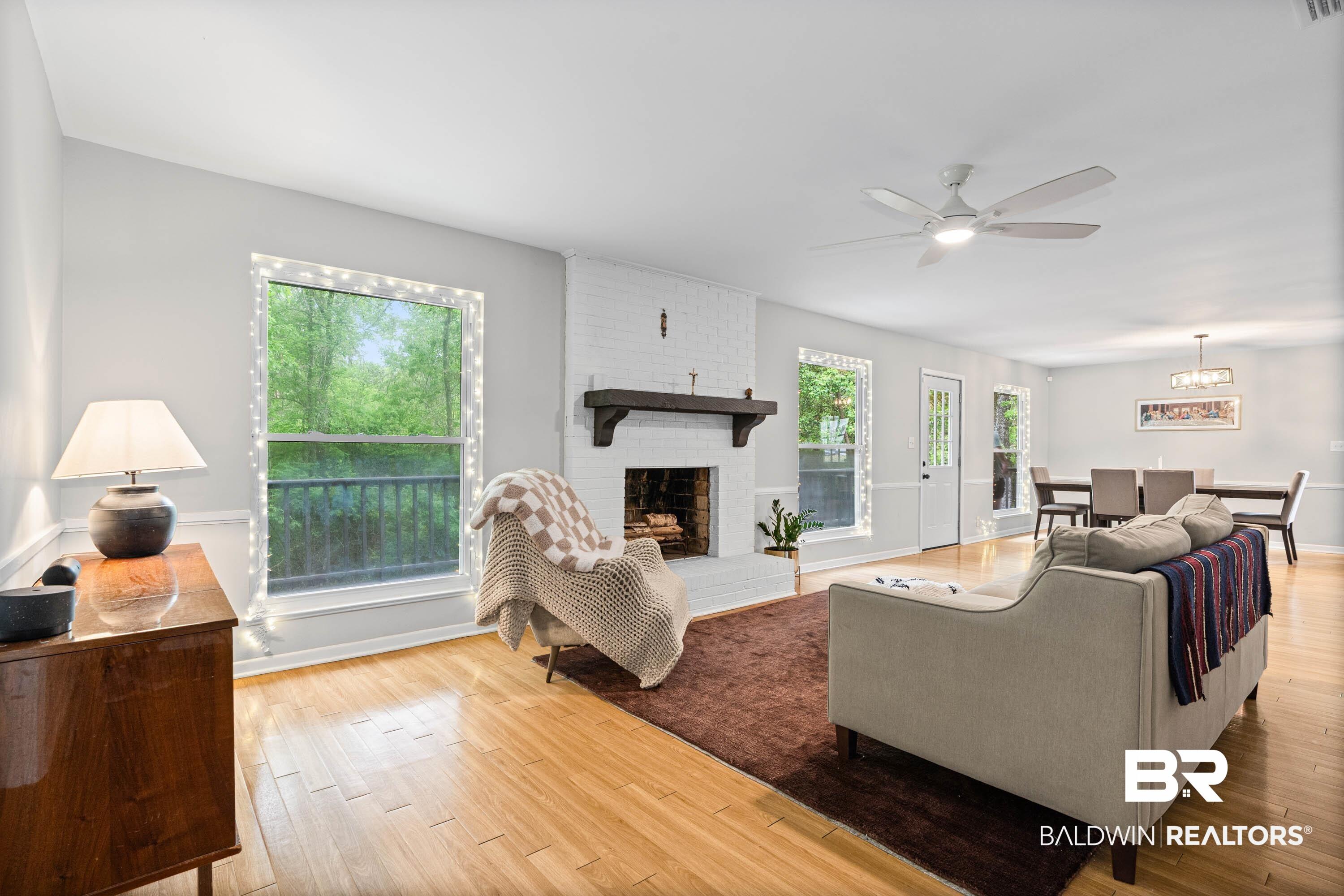 Image 4: Family Room with Fireplace