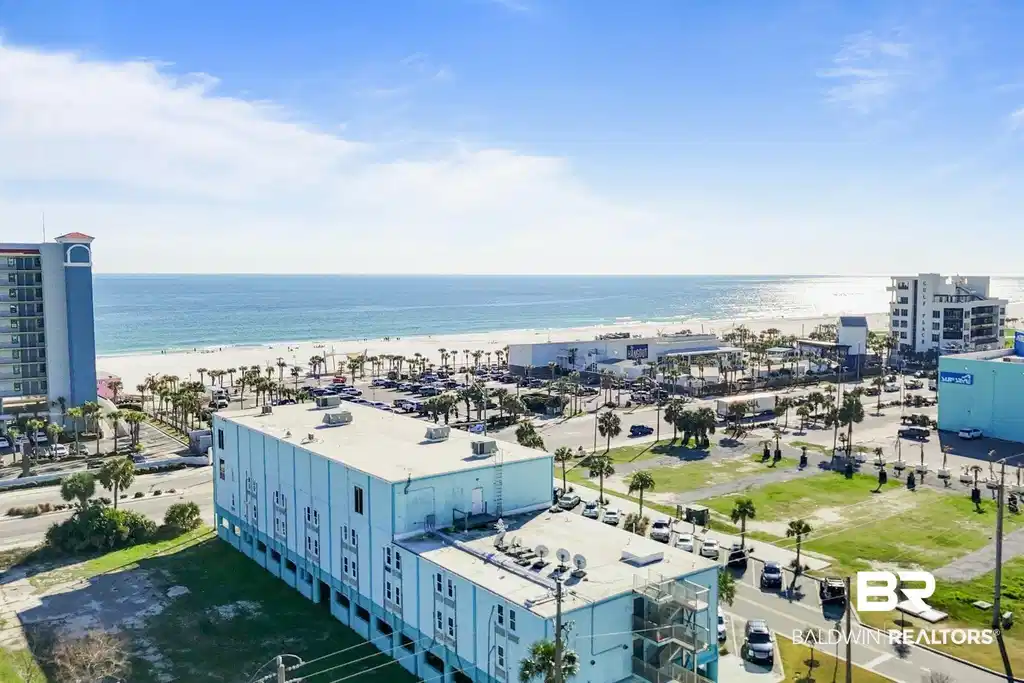 Image 1: Aerial view of expansive coastline