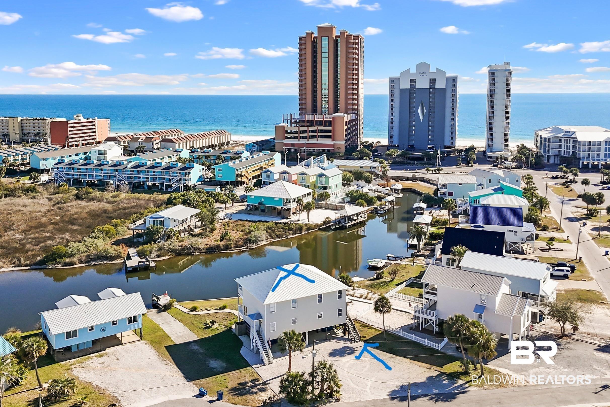 Image 3: Drone / aerial view of a nearby body of water