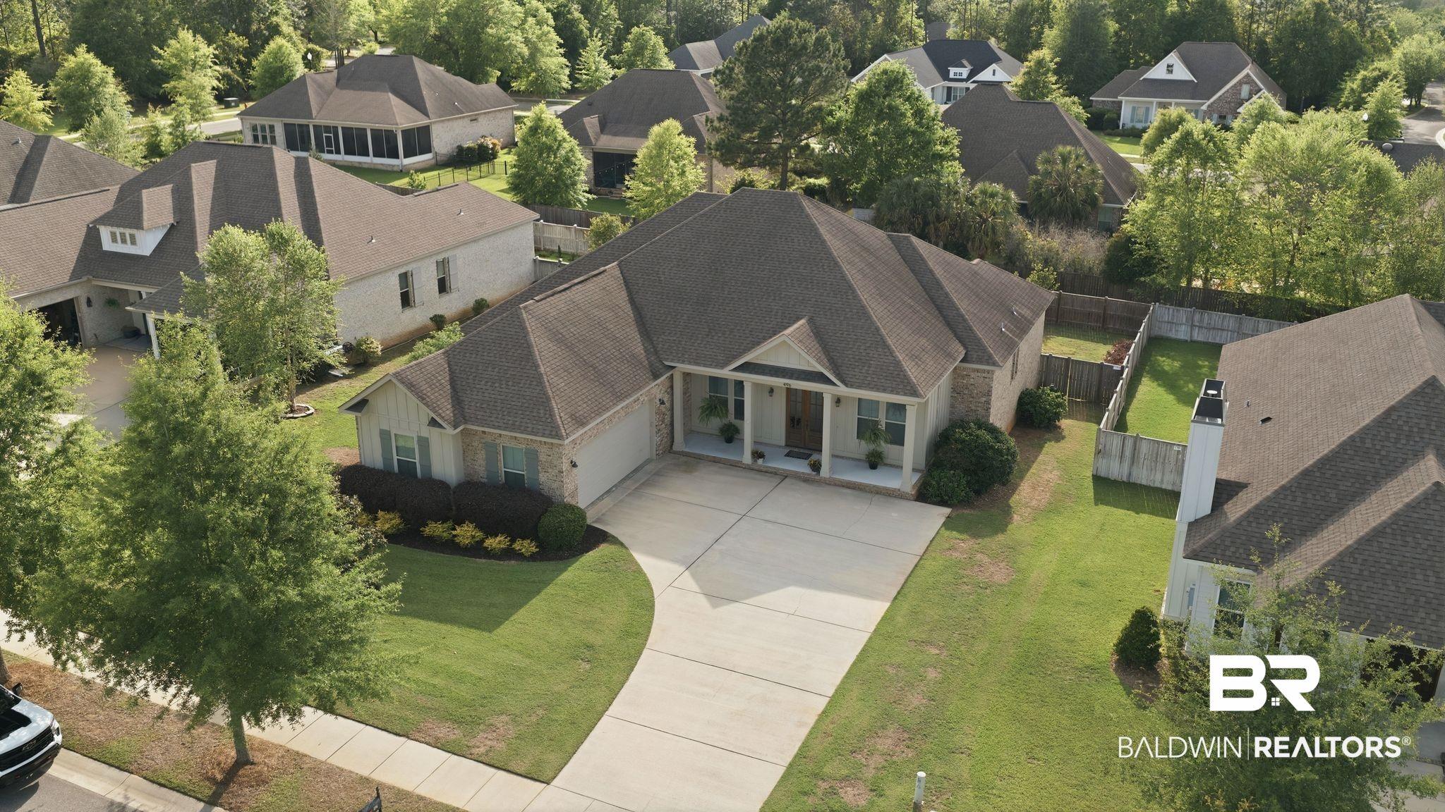 Image 4: Aerial perspective of suburban area
