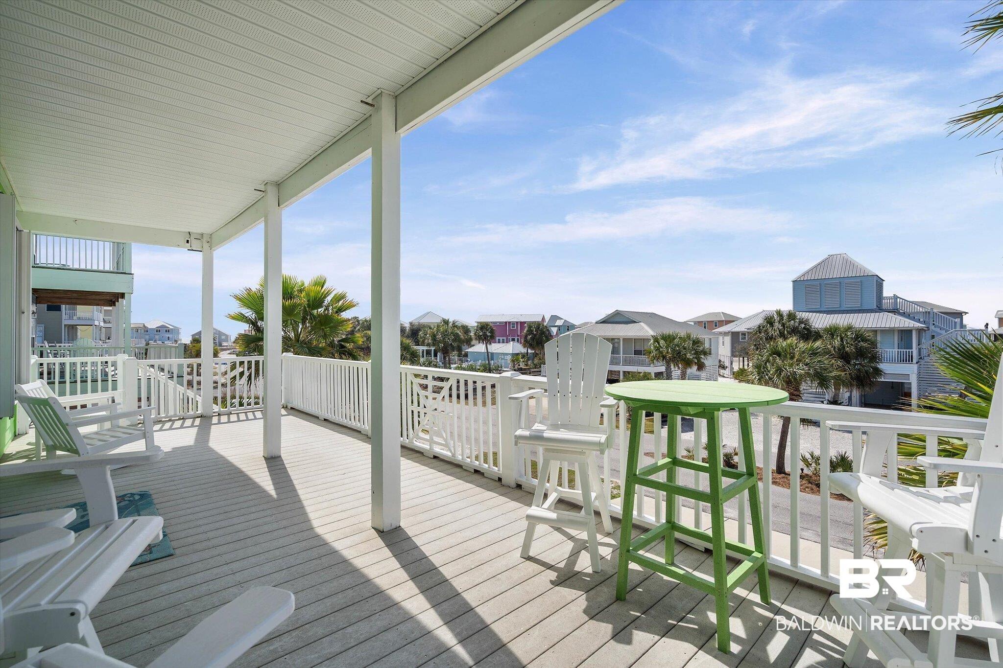 Image 3: Deck with a residential view