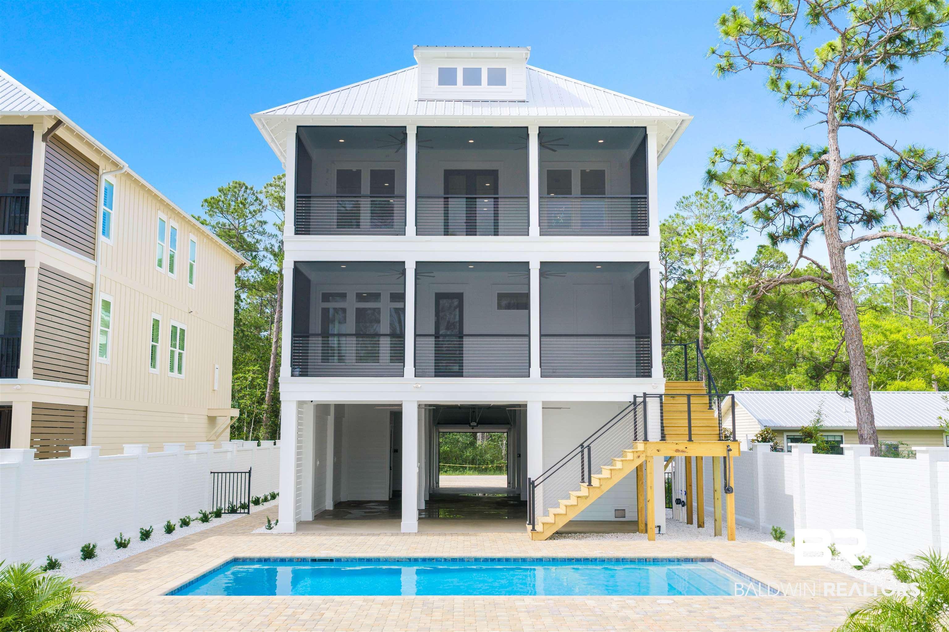 Image 4: Three Story Home with Gunite Saltwater Pool