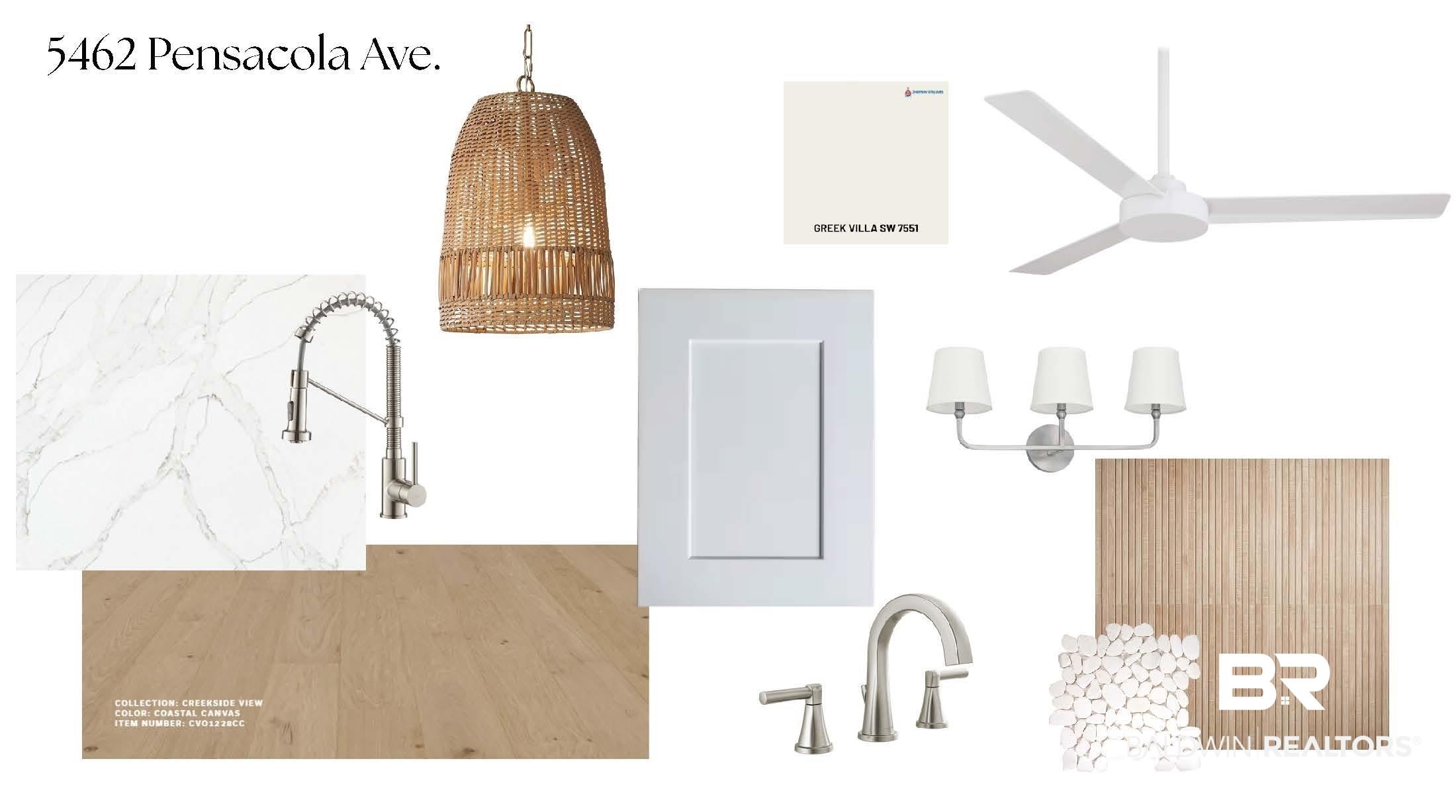 Image 3: Sample of the finishes planned for the home.  May not be exact.