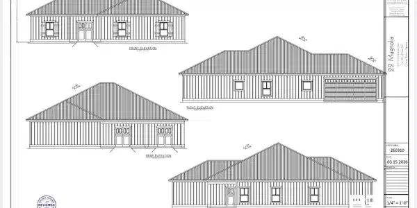 Image 2: Architectural Elevations. Presenting the various exterior views of the property
