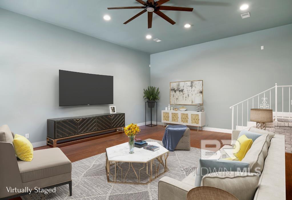 Image 3: Virtually Staged Living Room