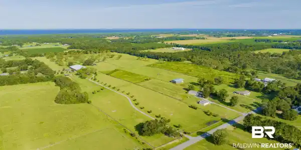 Image 4: Aerial view of sparsely populated area