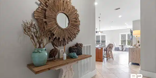 Image 4: Hallway with recessed lighting and light tile patterned floors