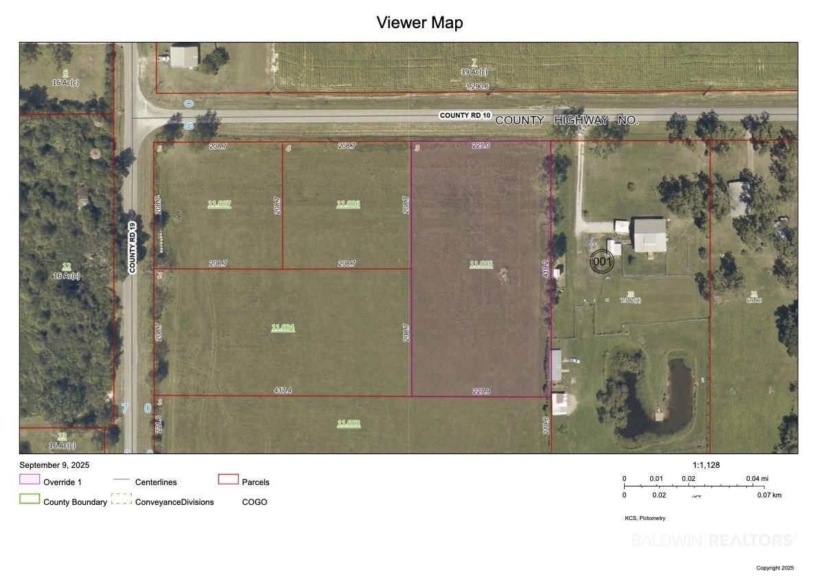 Image 1: Aerial map of property and surrounding area