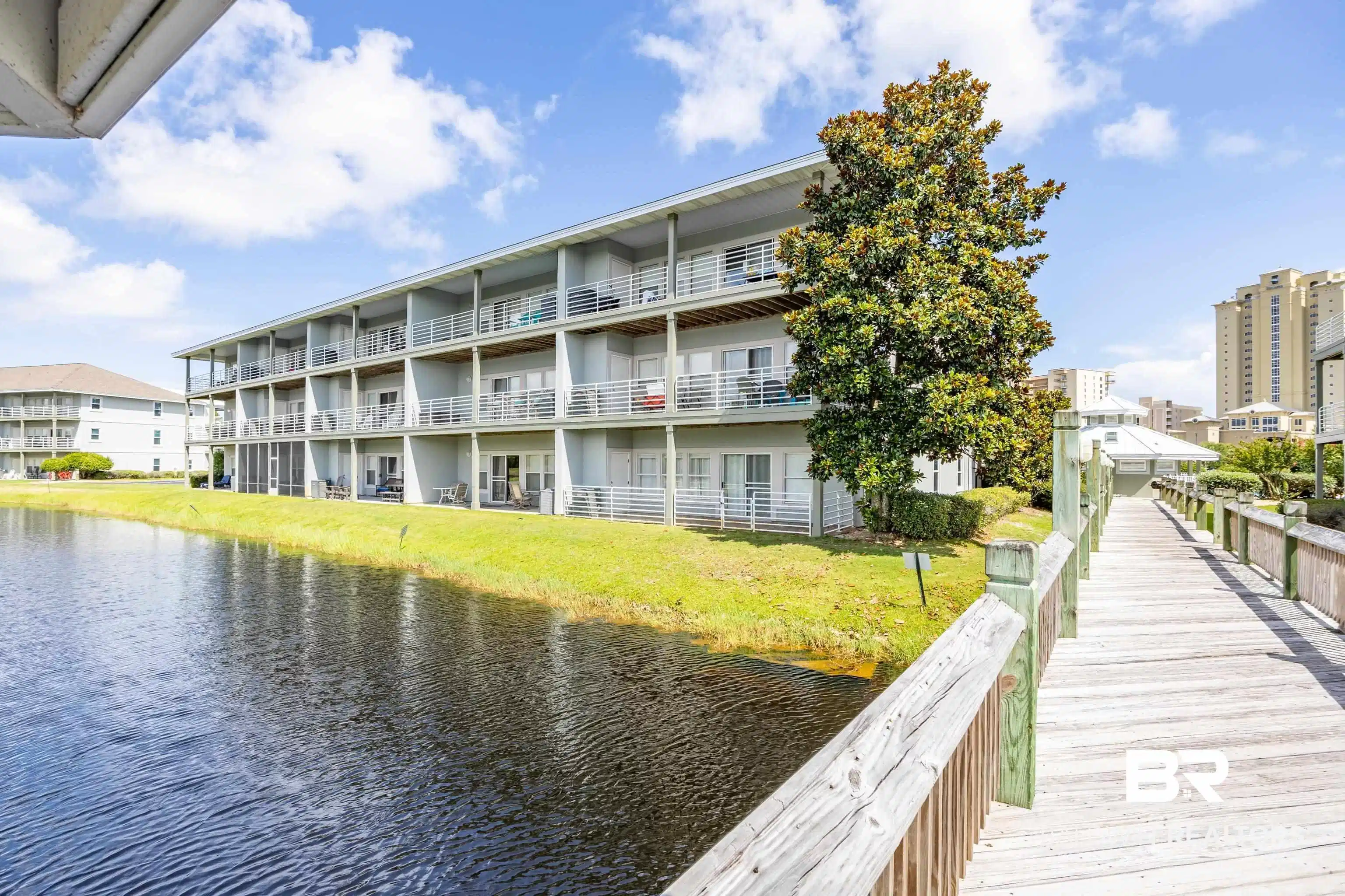 Image 1: Dock area with a water view