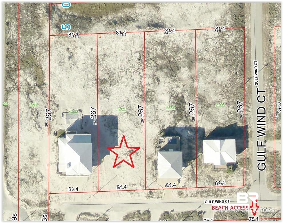 Image 2: Aerial overview of property's location with property parcel outlined