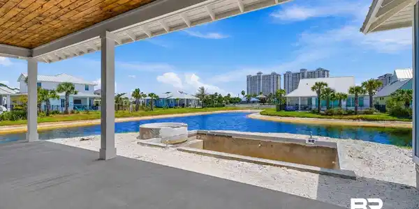 Image 3: Gunite pool with water view