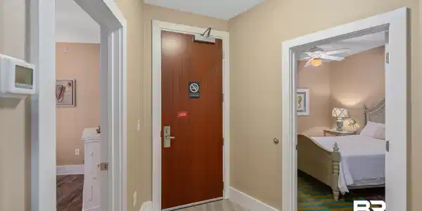 Image 2: Foyer featuring ceiling fan and hardwood / wood-style floors