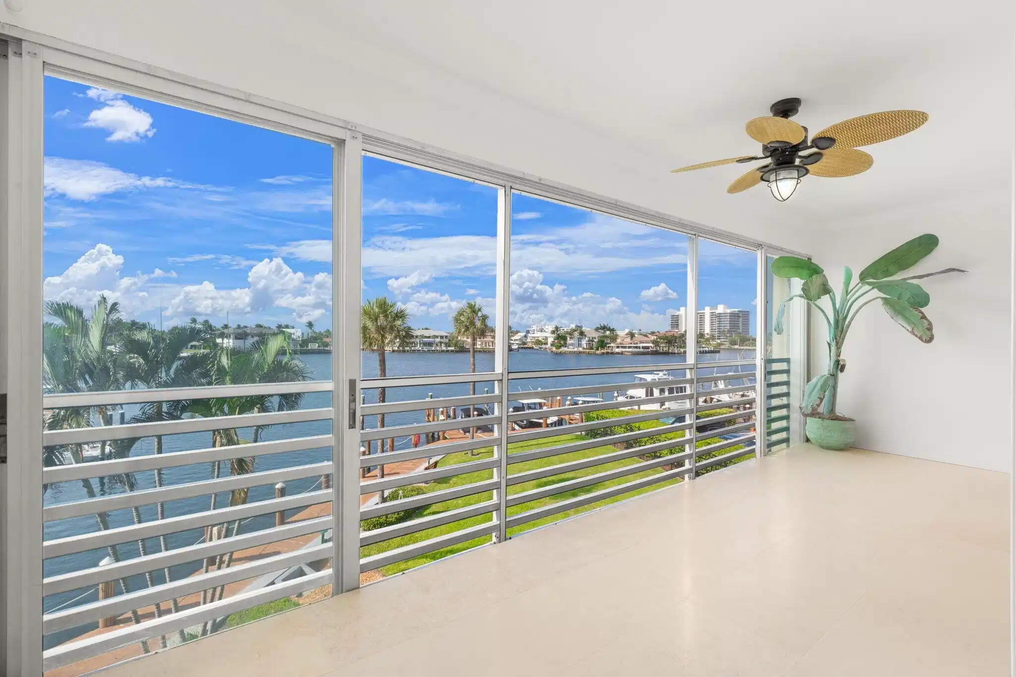 Image 1: INTRACOASTAL WATER VIEW FROM THE EXTENDED LANAI