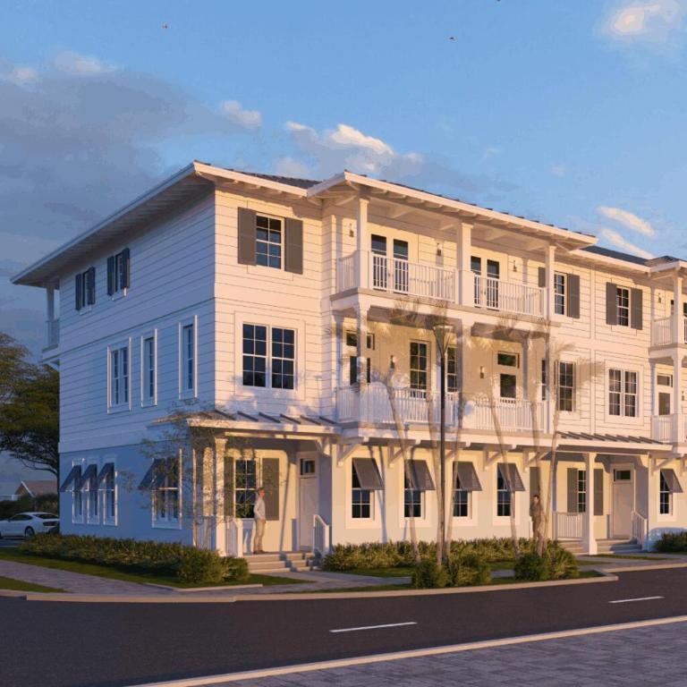 Image 1: Building-Side-Townhome-View-view-