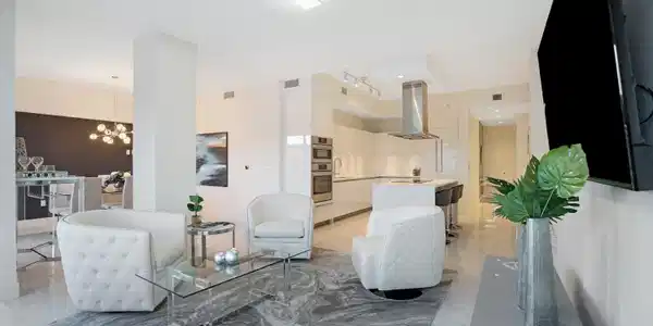 Image 2: Light-filled living space with an open layout over