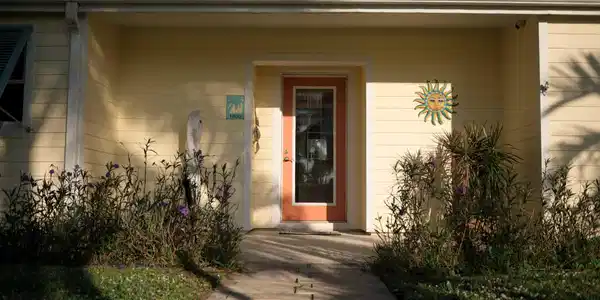Image 2: Sunny and welcoming front door!