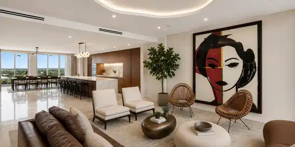 Image 4: Main living space is flow through City to Ocean Vi