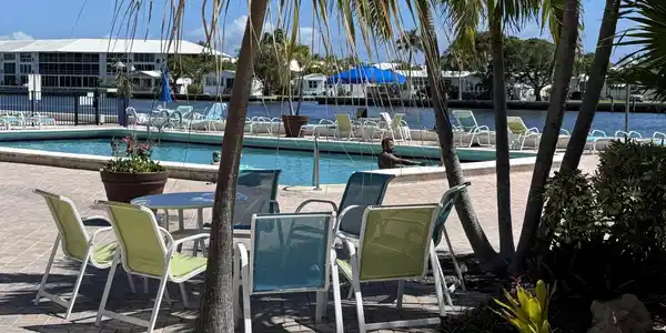 Image 3: Heated Pool and deck area