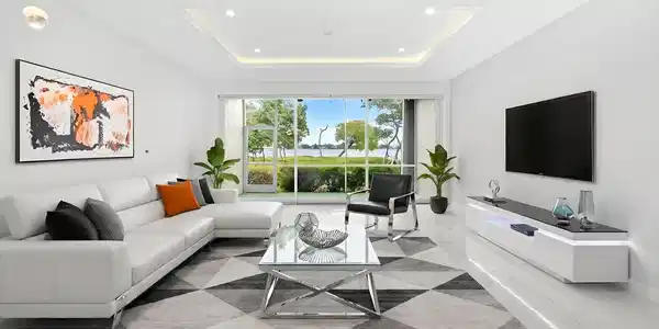 Image 3: Virtually Staged Living Room