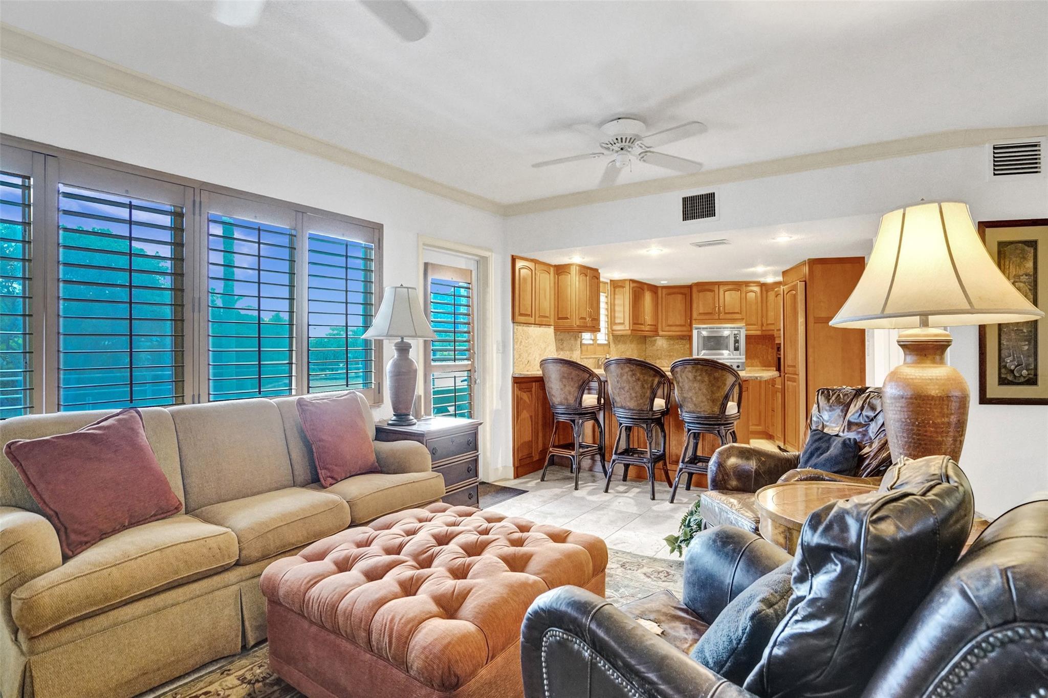 Image 3: Open kitchen, living and dining area floor plan
