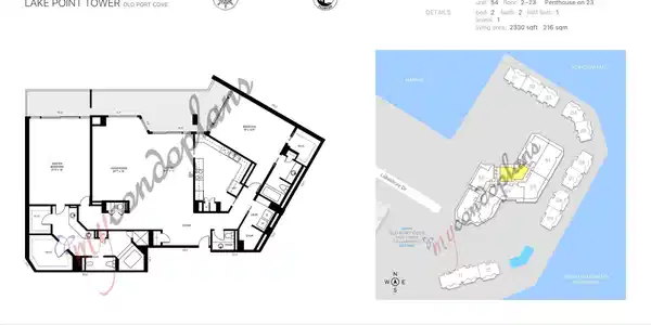 Image 4: Condo 54 Floor Plan