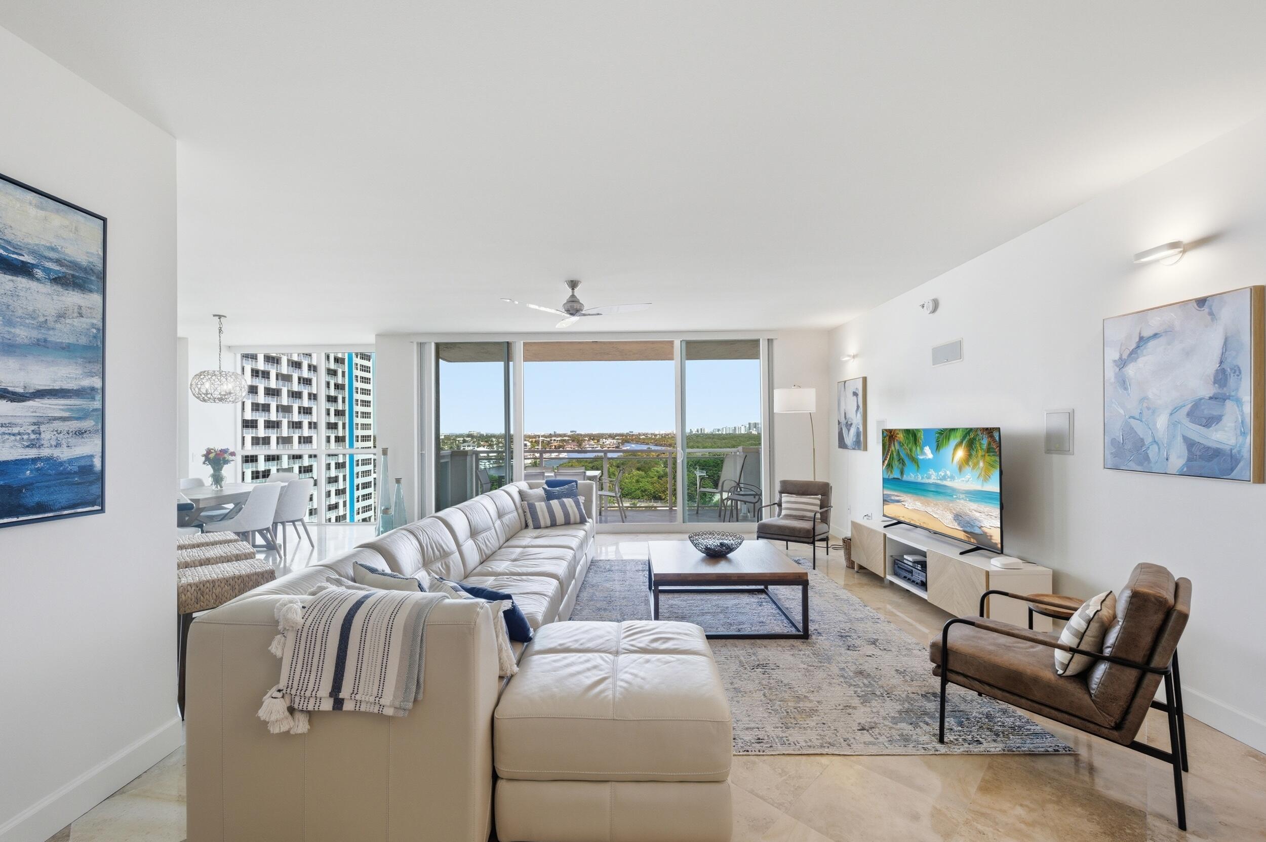 Image 3: Living Room / Water Views